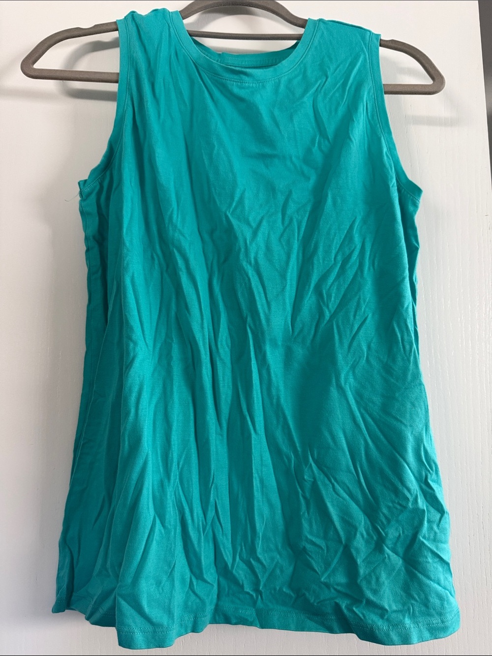 New Small Sleeveless Scoop Neck Tank Top - Teal